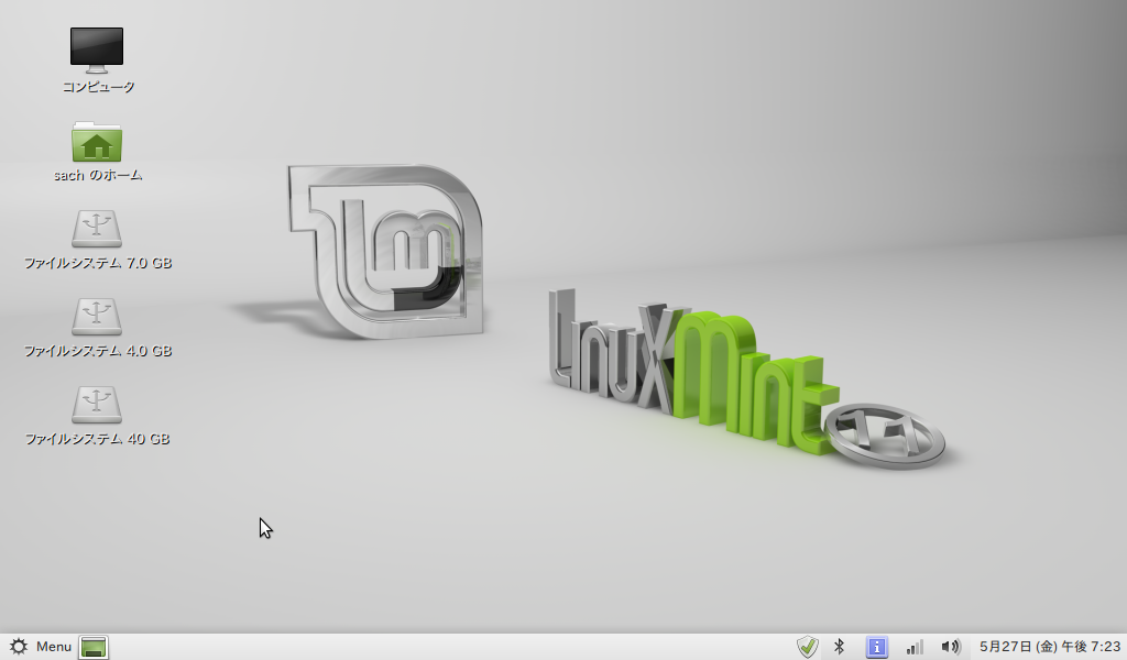 Linux Mint ライブCD